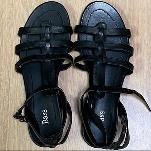 Bass Black Strappy Sandals
